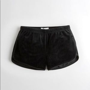Black Velvet Shorts